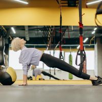 Portrait of Svitlana Shevchenko, yoga instructor.